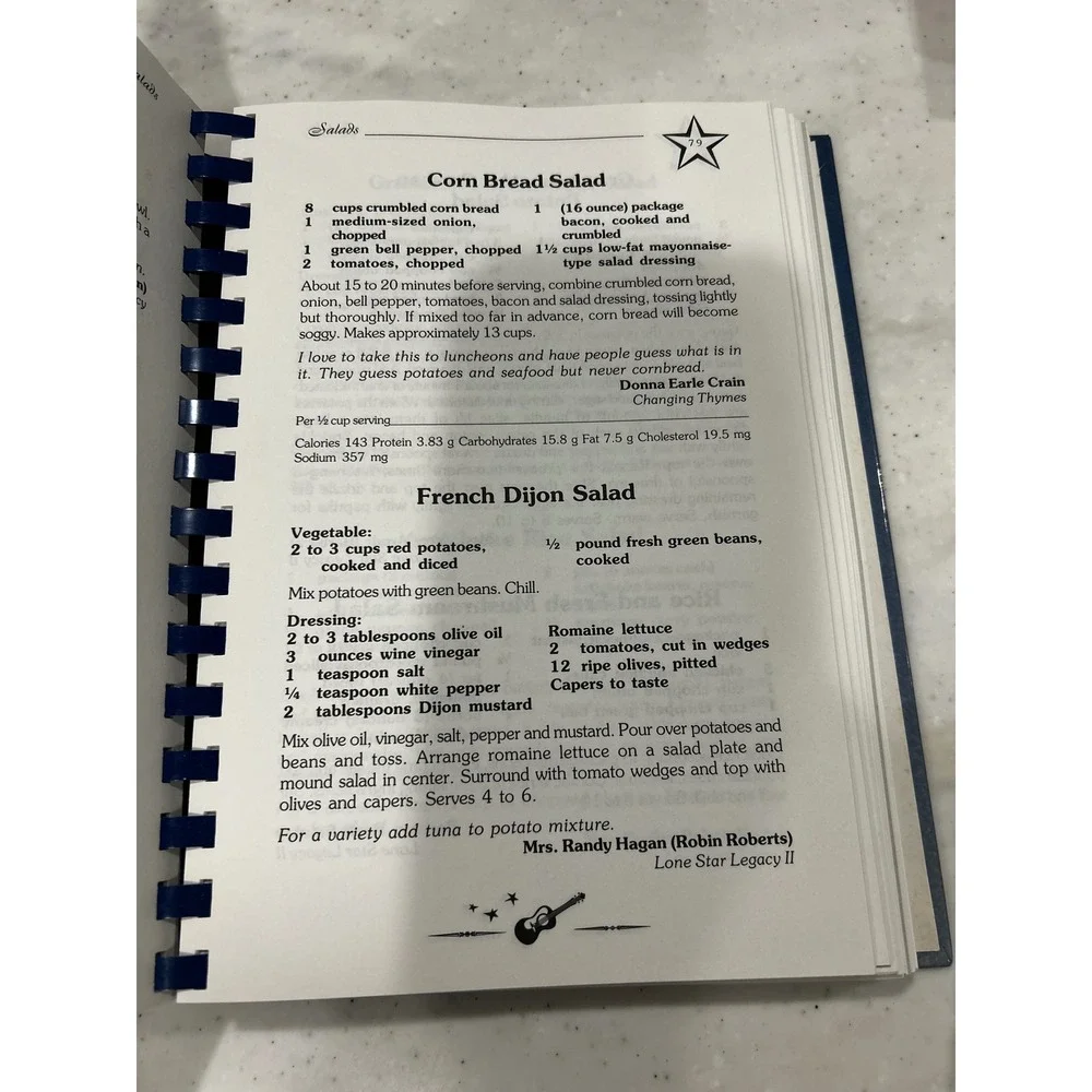 Best of Lone Star Legacy Cookbooks Austin Junior Forum Texas Spiral Bound LSL123